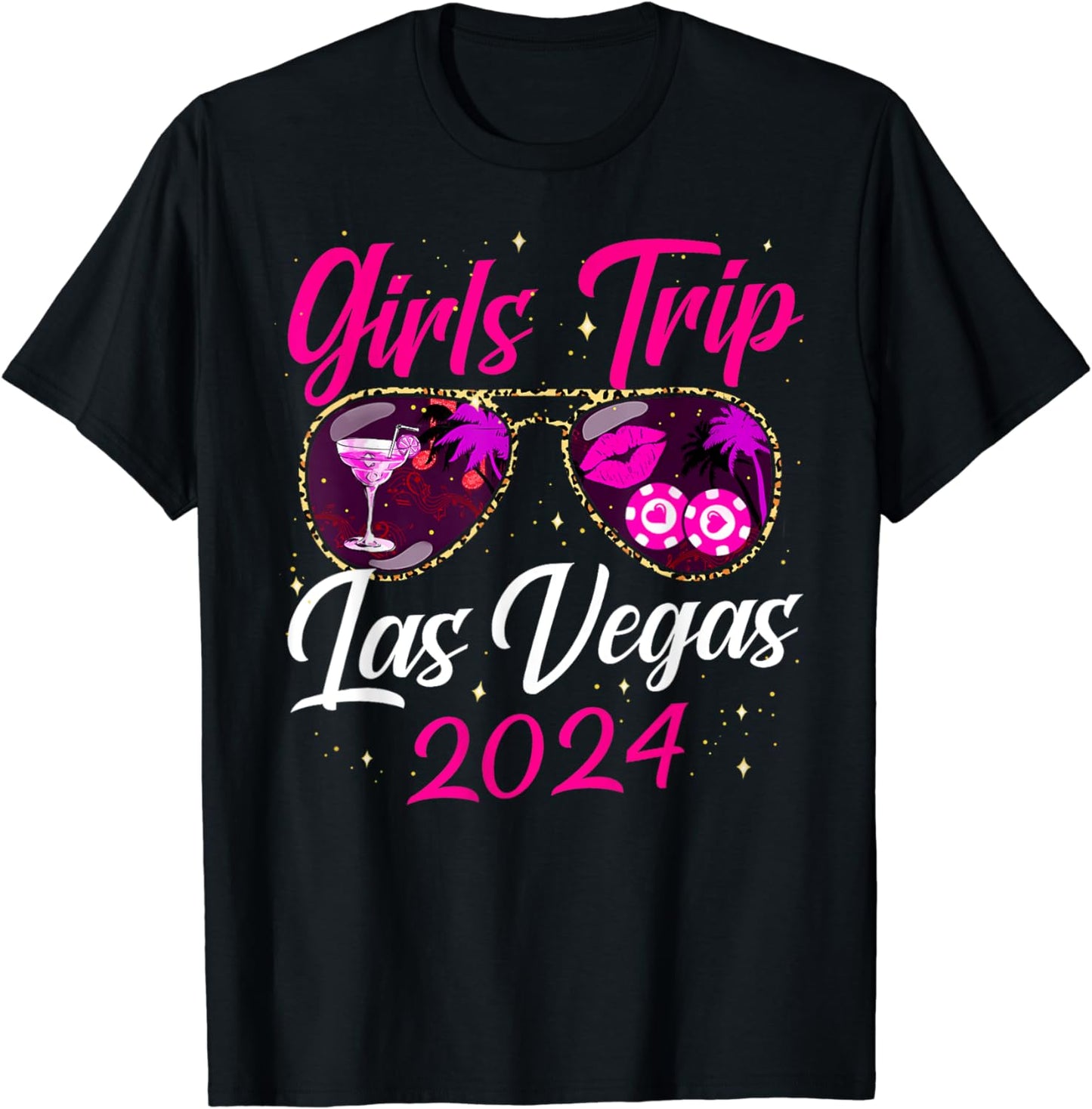 Girls Trip Las Vegas 2024 Nevada Vacation Birthday Trip T-Shirt