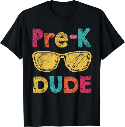 Pre-K Dude Back to School Shirt First Day of Preschool Gifts T-Shirt