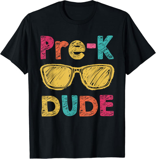 Pre-K Dude Back to School Shirt First Day of Preschool Gifts T-Shirt