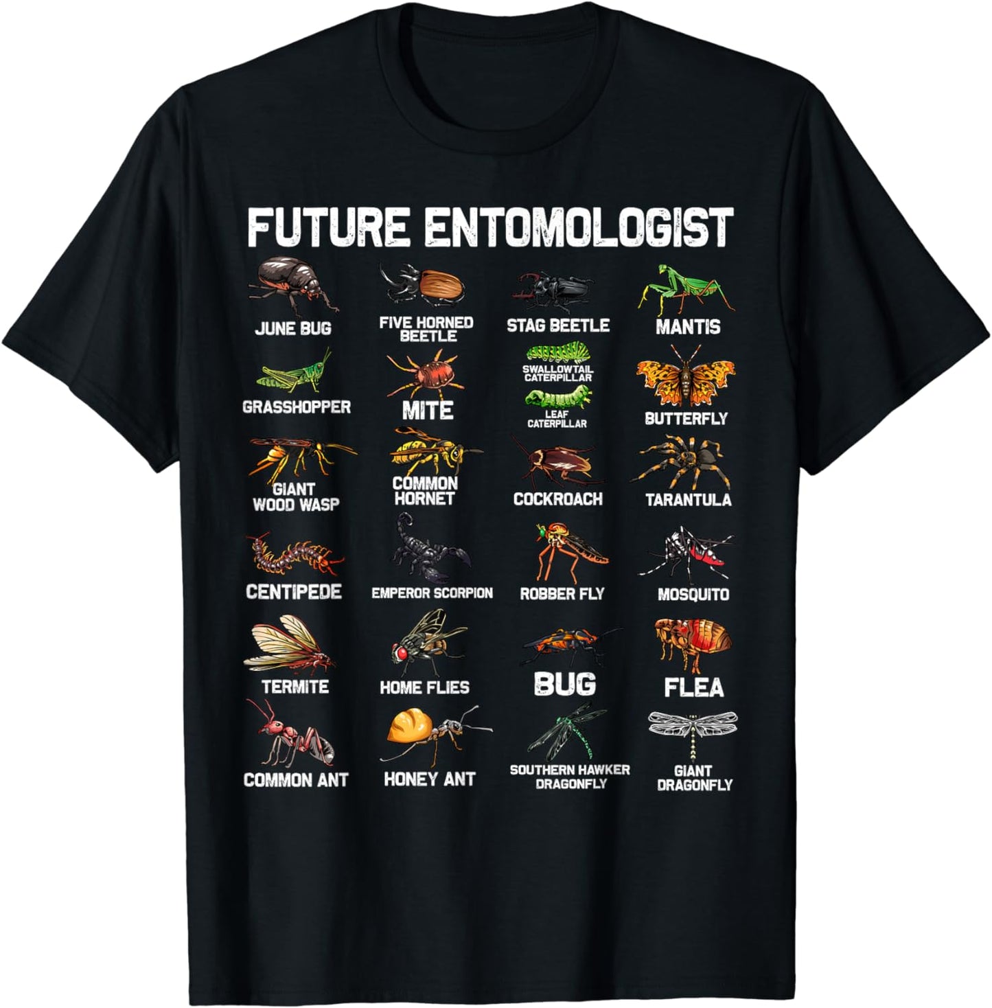 Funny Entomology Insect Bug Lover Men Women Boys Girls Kids T-Shirt