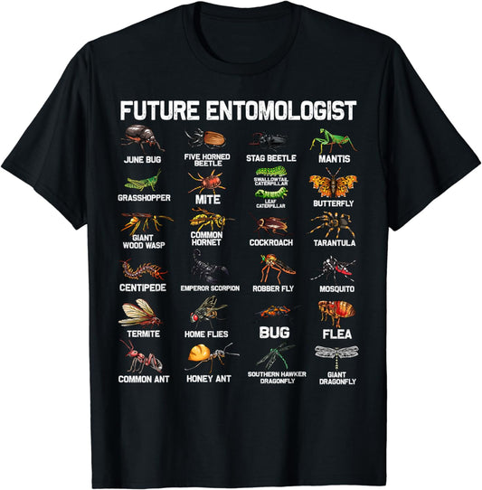 Funny Entomology Insect Bug Lover Men Women Boys Girls Kids T-Shirt