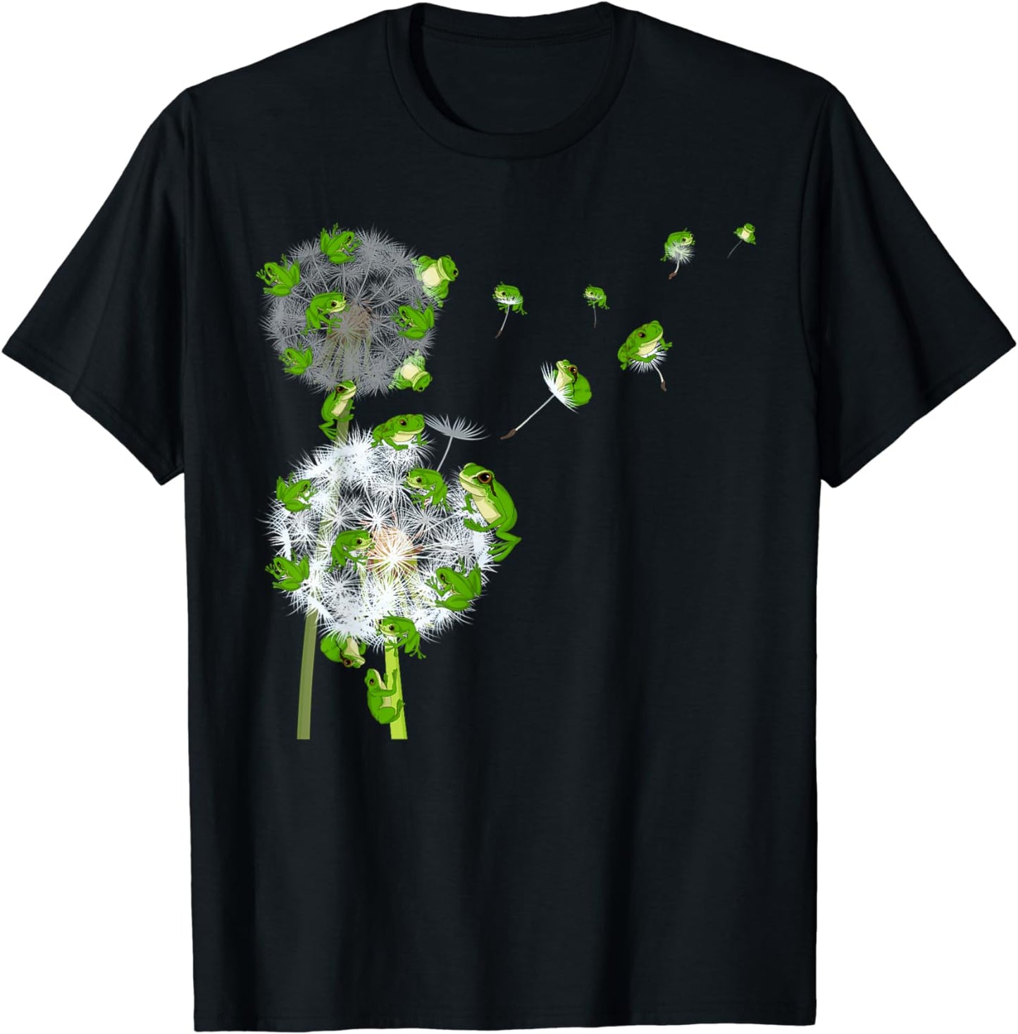 Rainforest Animal Lover Dandelion Amphibian Toad Flower Frog T-Shirt