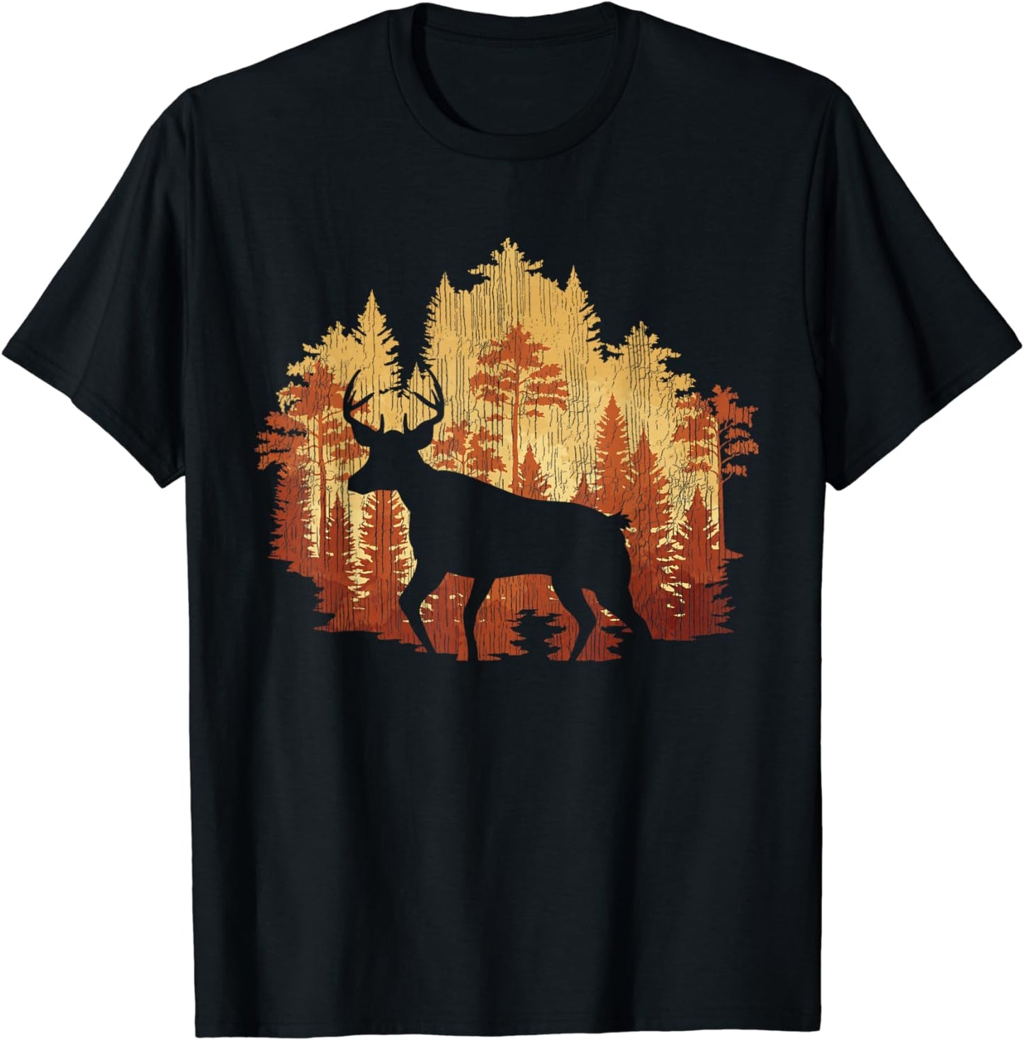 Nature Trees Wildlife Forest Animal Lover Outdoor Deer T-Shirt