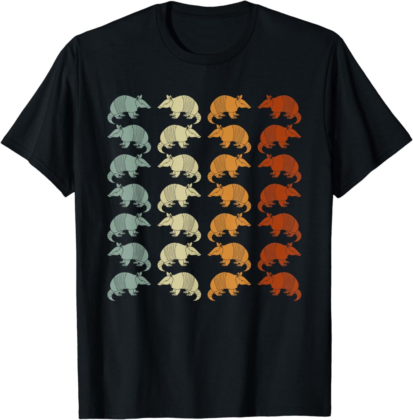 Retro Wild Nature Armadillo Lover Animal Armadillo T-Shirt