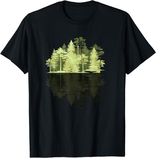 Outdoors Wildlife Trees Nature Reflection Forest T-Shirt