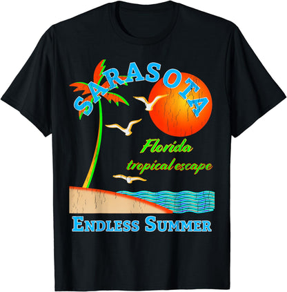 Vintage Sarasota Florida Family Beach Vacation T-Shirt