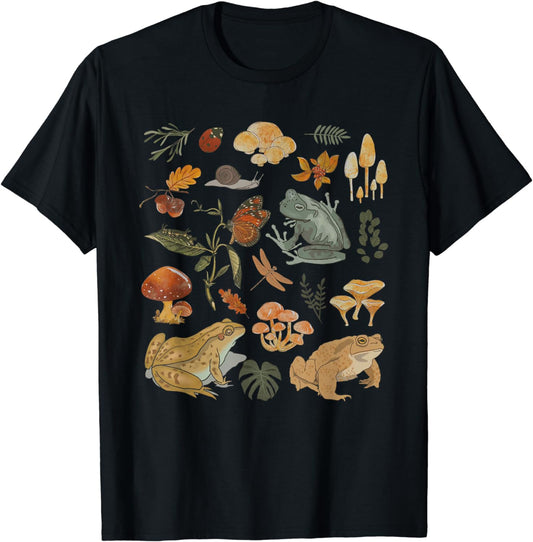 Goblincore Botanical Dark Academia T-Shirt
