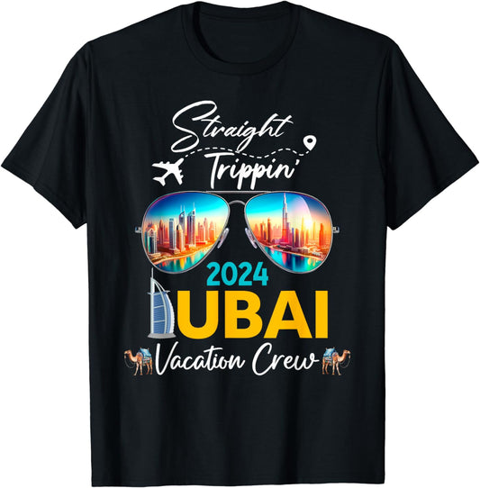 Dubai Family Friends Vacation 2024 Birthday Couples Girls T-Shirt