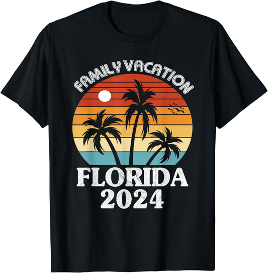 Florida Family Vacation 2024 Summer Matching Group Trip T-Shirt