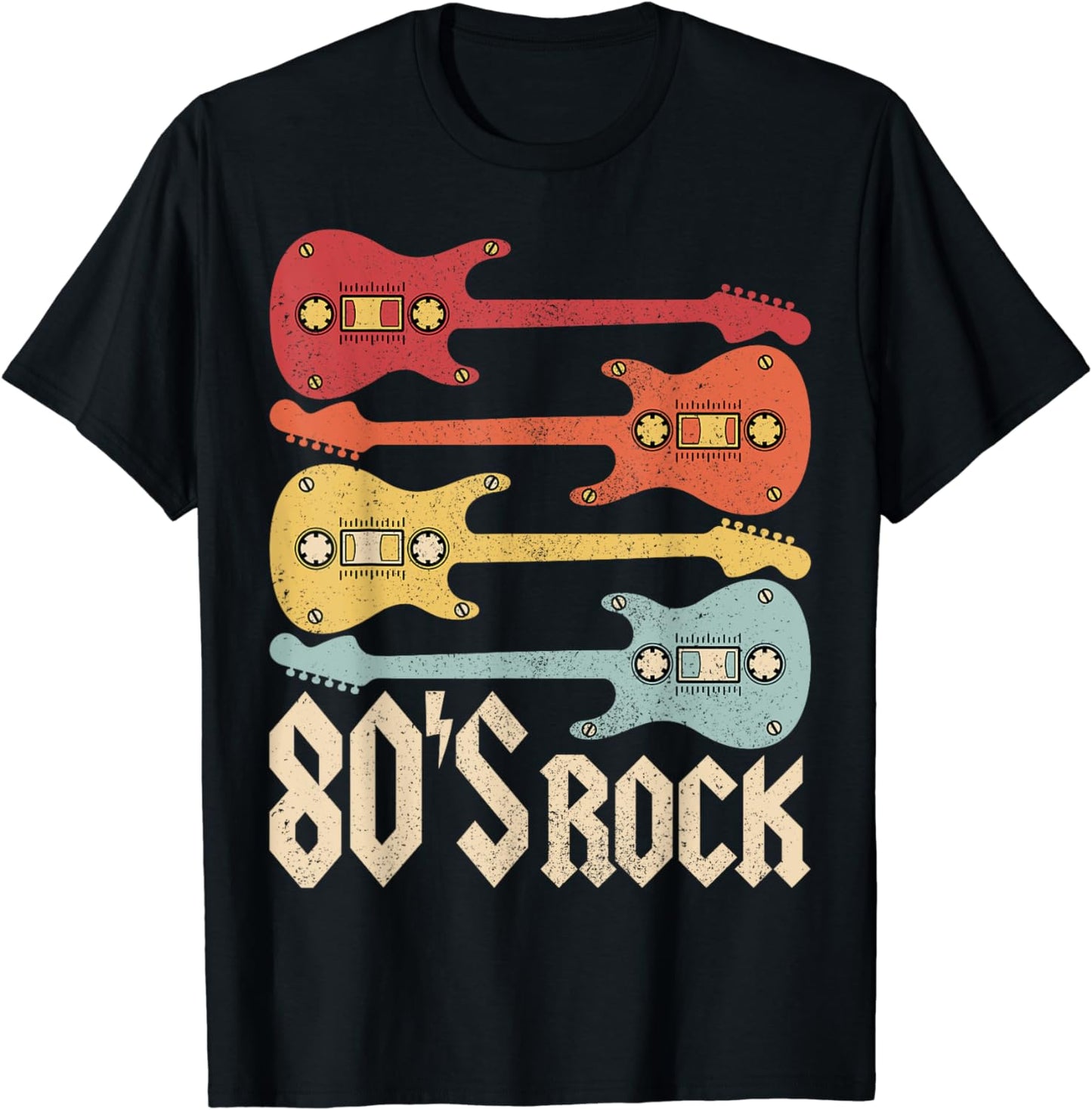 80s Rock Band Guitar Cassette Tape 1980s Vintage 80s Costume T-Shirt