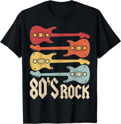 80s Rock Band Guitar Cassette Tape 1980s Vintage 80s Costume T-Shirt