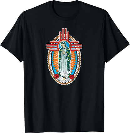 NM Zia Blessed Virgin Mary Our Lady of Guadalupe La Virgen T-Shirt