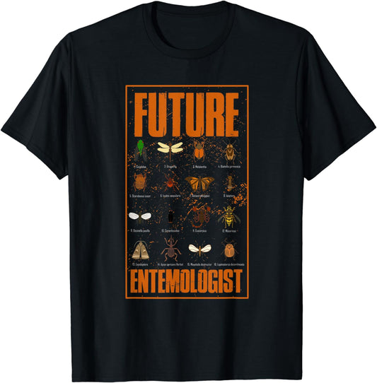 Biology Nerd Future Entomologist Beetle Insect Collector Bug T-Shirt