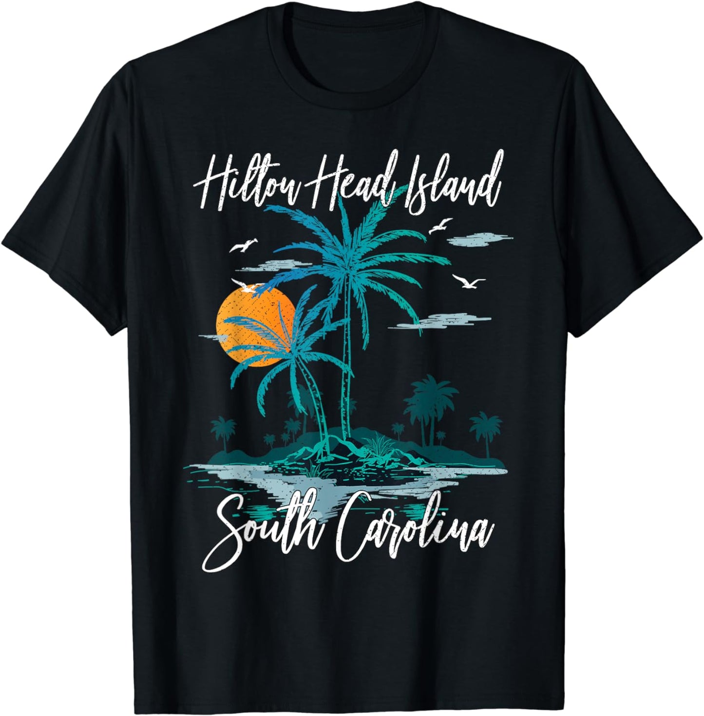 Summer Vacation Retro South Carolina Hilton Head Island T-Shirt