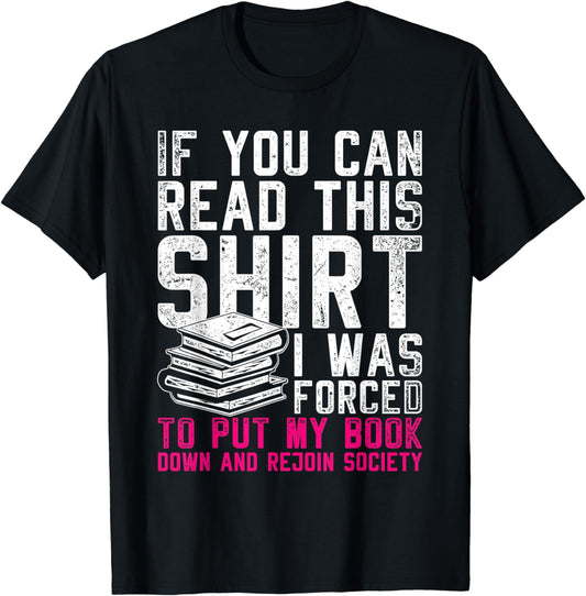Funny Book Nerd Librarian Bookworm Reader Gift Reading T-Shirt