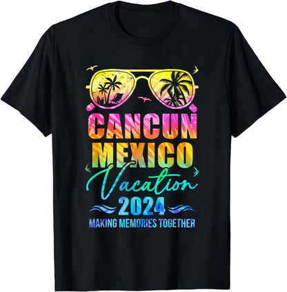 Family Vacation 2024 Cancun Mexico Matching Group Summer T-Shirt