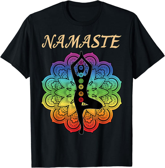 7 Chakra Namaste Reiki Kundalini Yoga T-Shirt