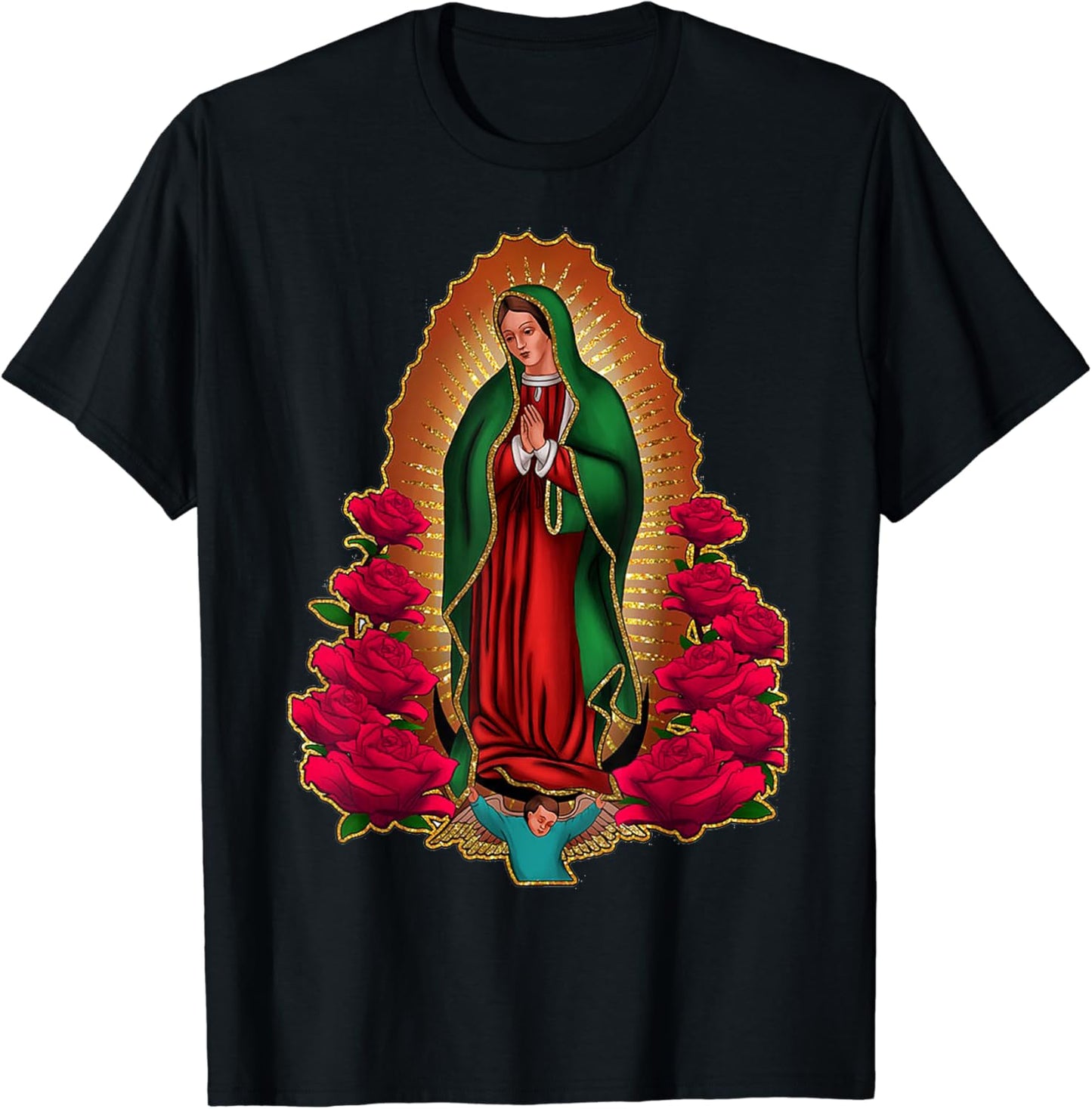 Our Lady Virgen De Guadalupe Virgin Mary Catholic Saint T-Shirt