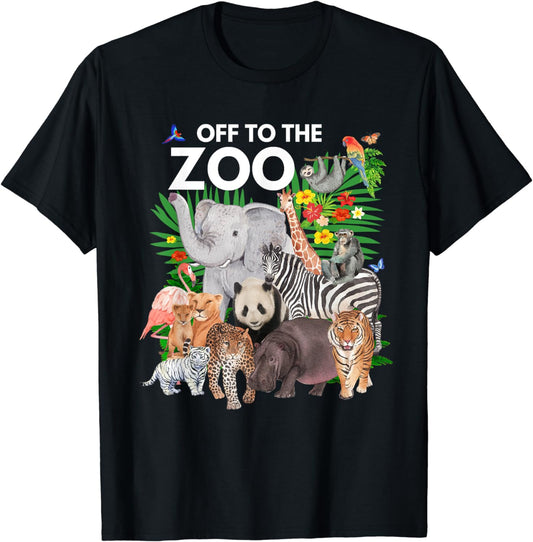 Zoo Animals Safari Party A Day At The Zoo Safari Zoo Animal T-Shirt