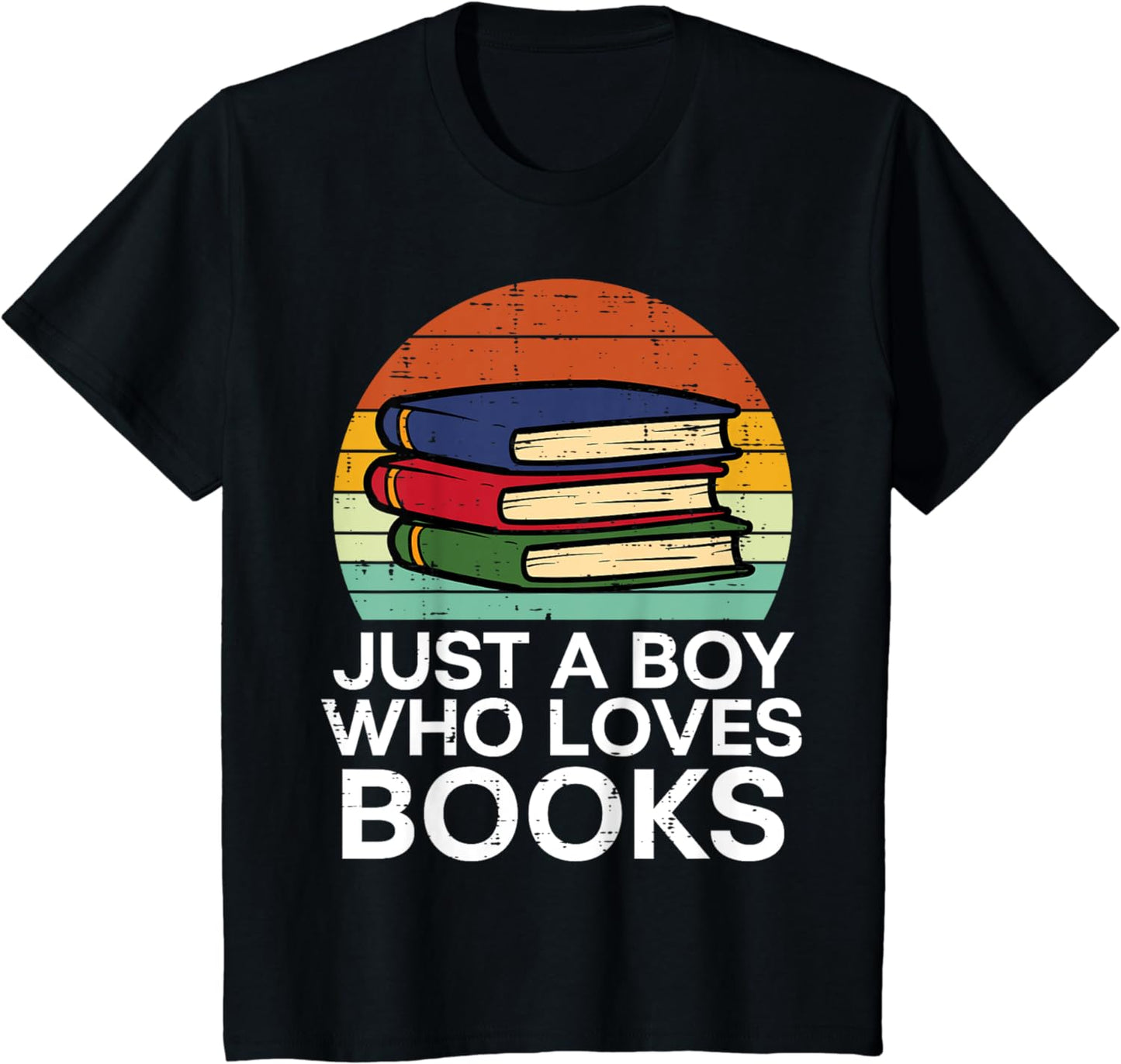 Kids Just A Boy Who Loves Books Read Reading Librarian Kids T-Shirt