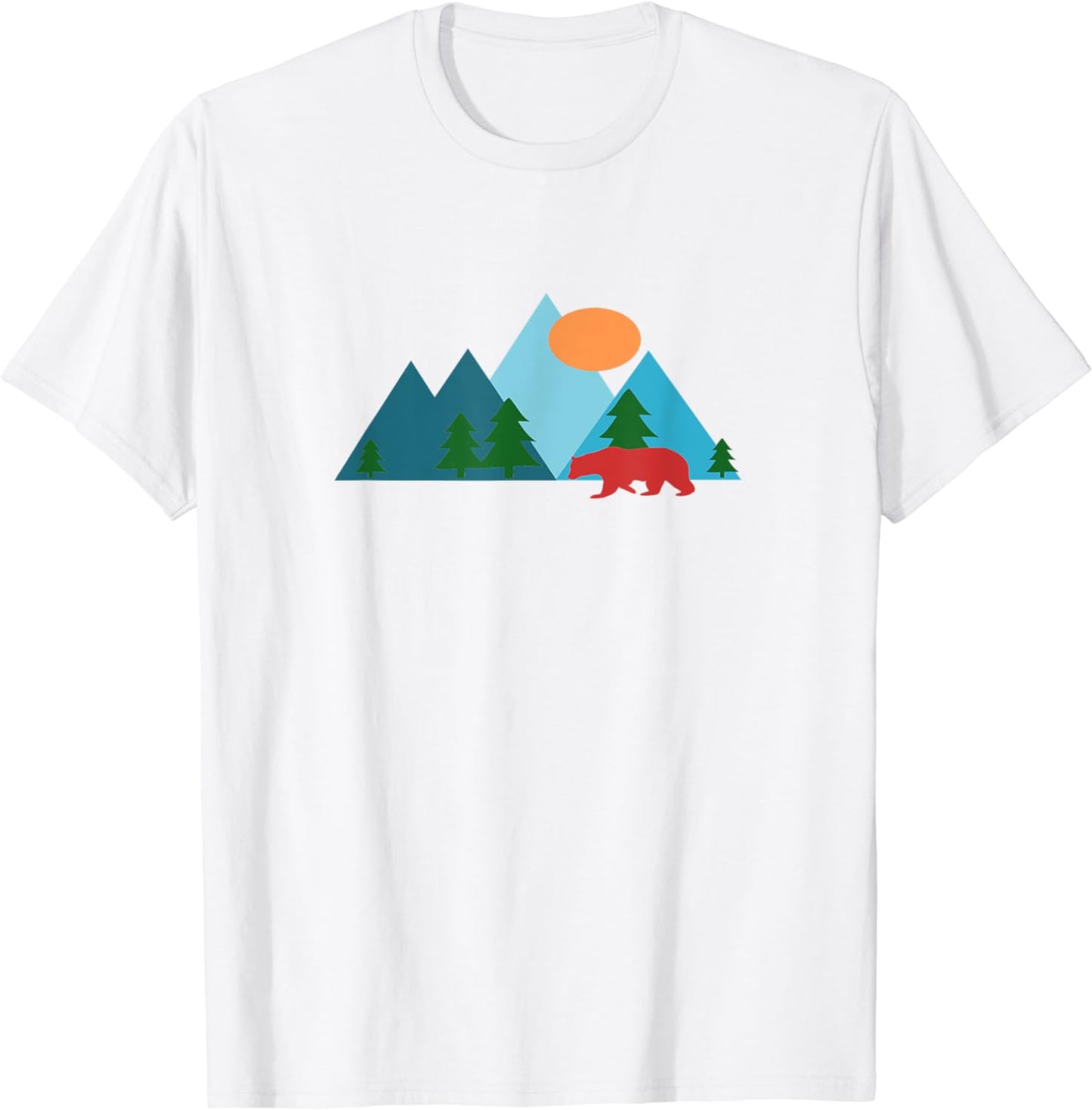 Mountains and Nature Scene Vacation Souvenir Design T-Shirt
