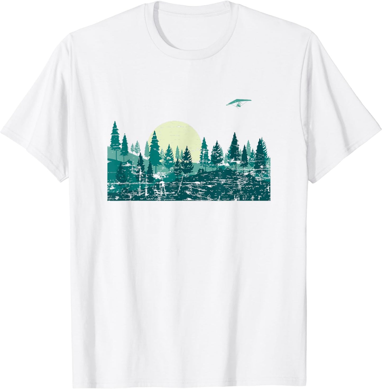 Full Moon Forest Trees Moonlight Outdoors Wildlife Nature T-Shirt