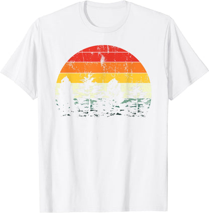 Outdoor Trees Wildlife Retro Nature Forest T-Shirt