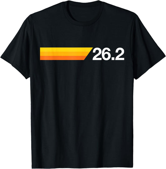 Gift For First Marathon 26.2 Marathoner Retro Runner T-Shirt