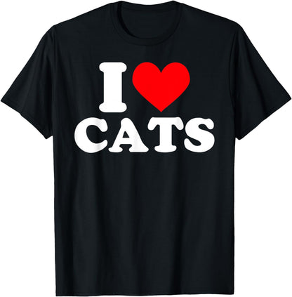 I heart cats shirt - I heart cats t-shirt I love cats shirt