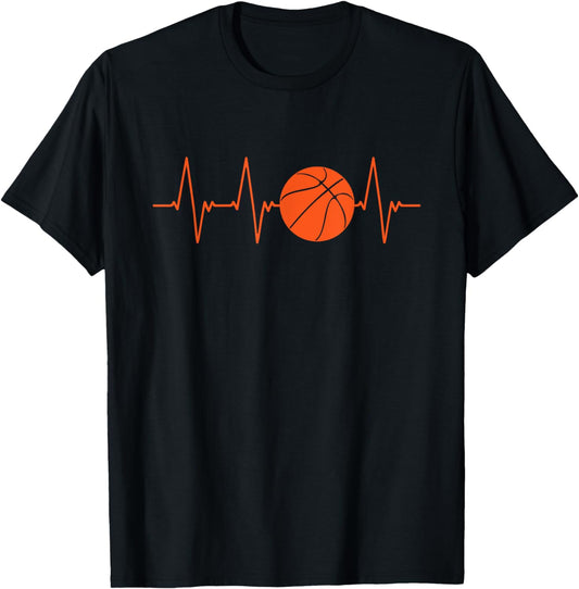 Basketball Heartbeat BBall Gift T-Shirt