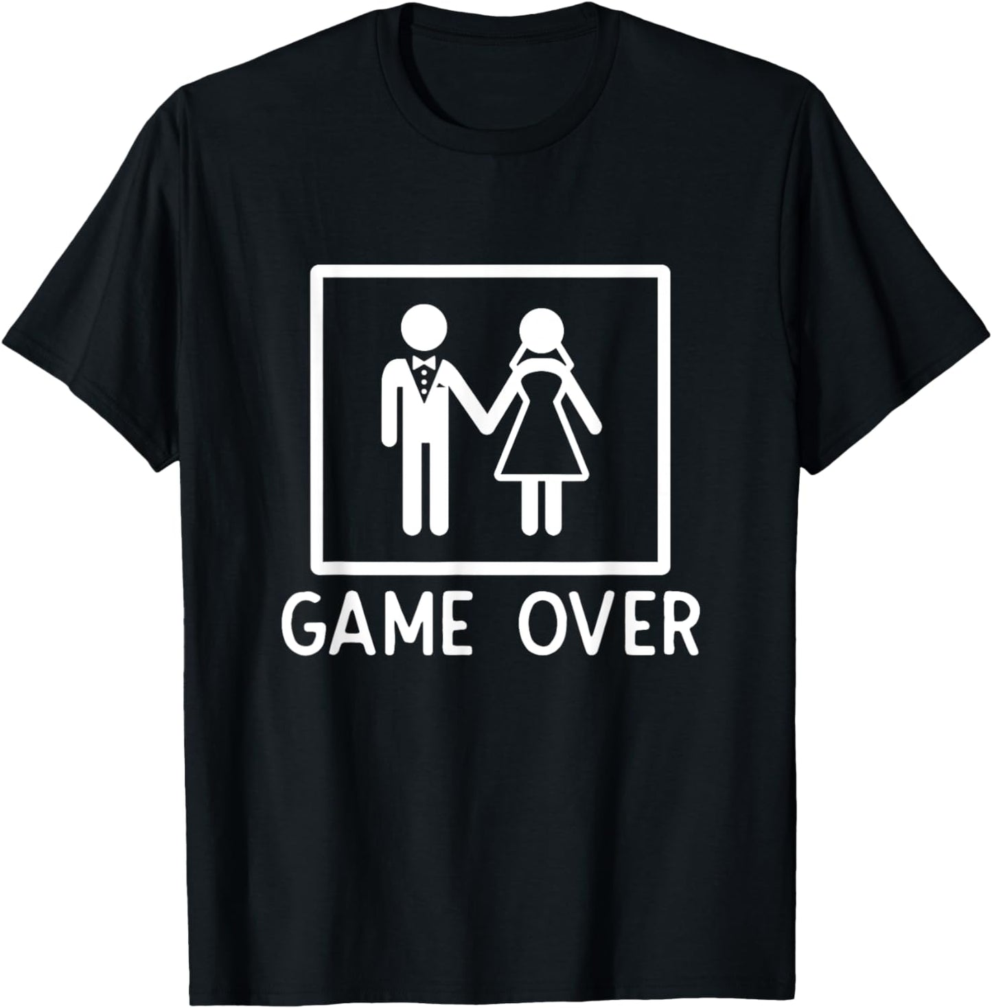 Game Over Funny Wedding Gift - Bachelor Party T-Shirt