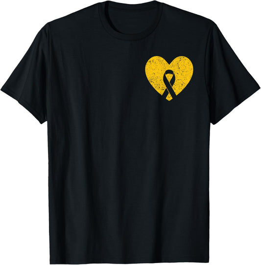 In September We Wear Gold Childhood Cancer Awareness Ribbon T-Shirt