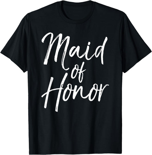 Cute Wedding Bridal Party Gift for Bridesmaid Maid of Honor T-Shirt