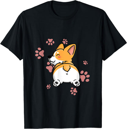 Cute Corgi Butt T Shirt - Dog Lover Gift T-Shirt