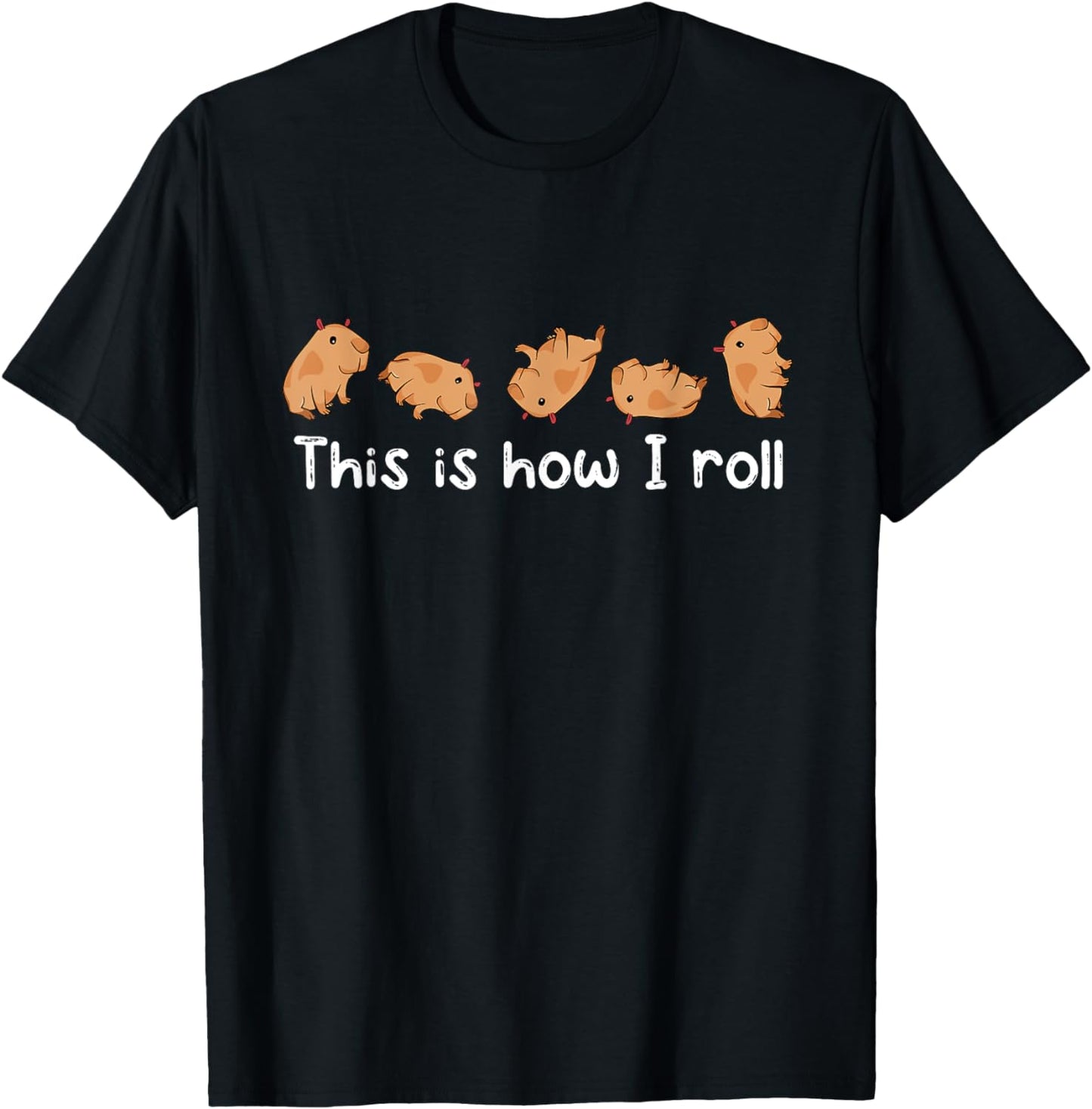 Capybara Lover Kids This Is How I Roll Capybara T-Shirt