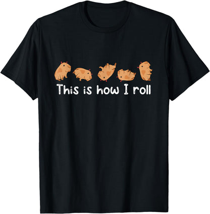 Capybara Lover Kids This Is How I Roll Capybara T-Shirt