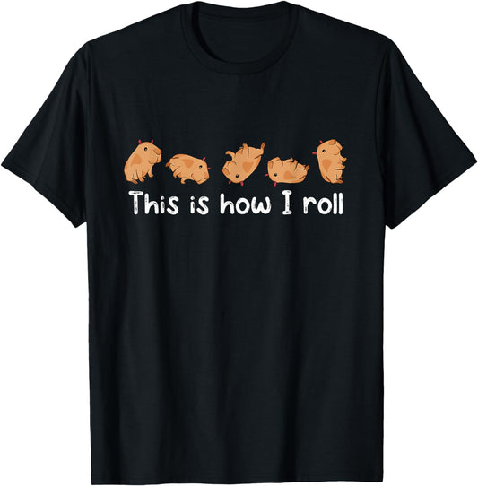 Capybara Lover Kids This Is How I Roll Capybara T-Shirt
