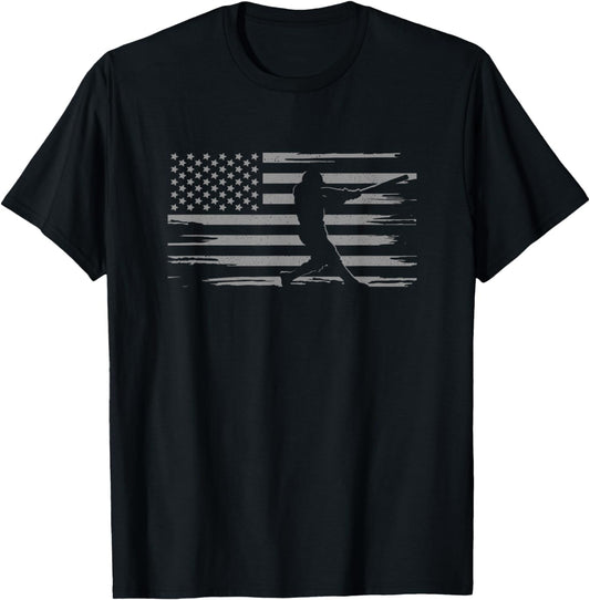 American Flag Baseball Apparel - Baseball T-Shirt