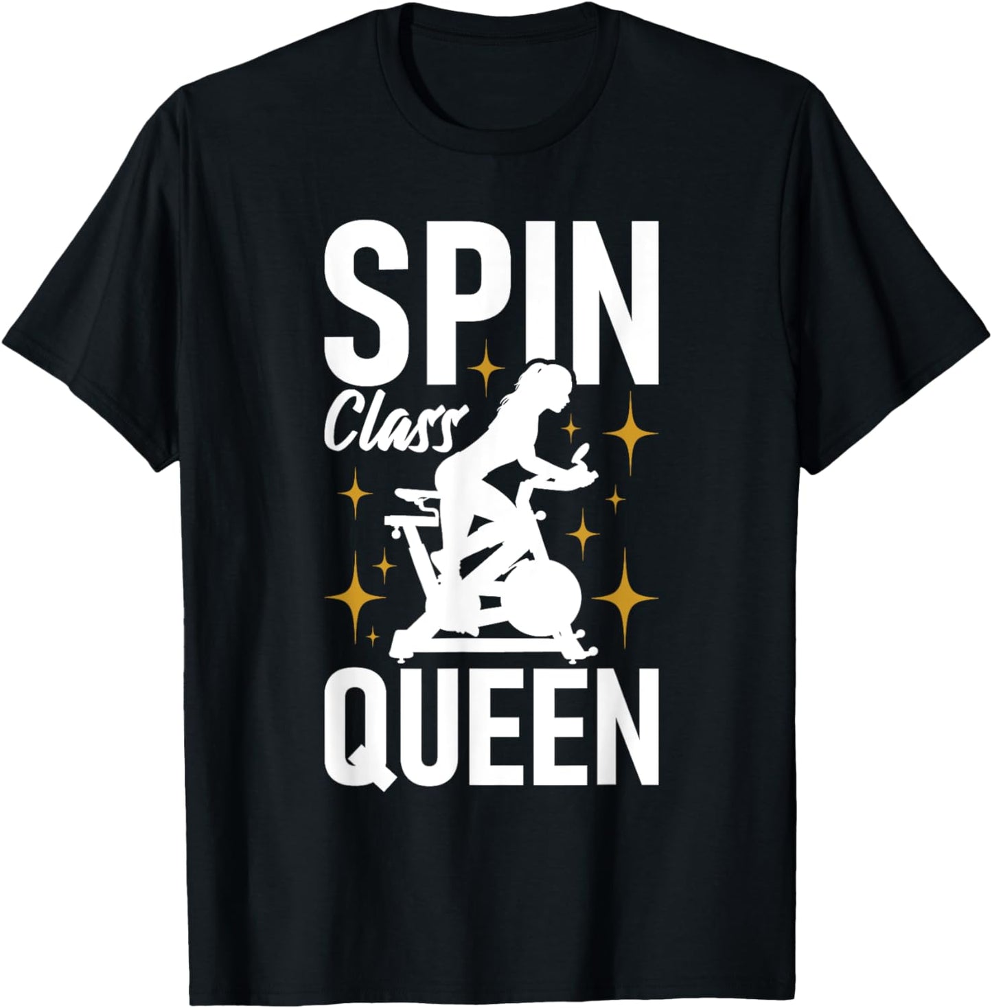 Spin Class Queen - Cyclist Lover Indoor Spinning Gym Fitness T-Shirt
