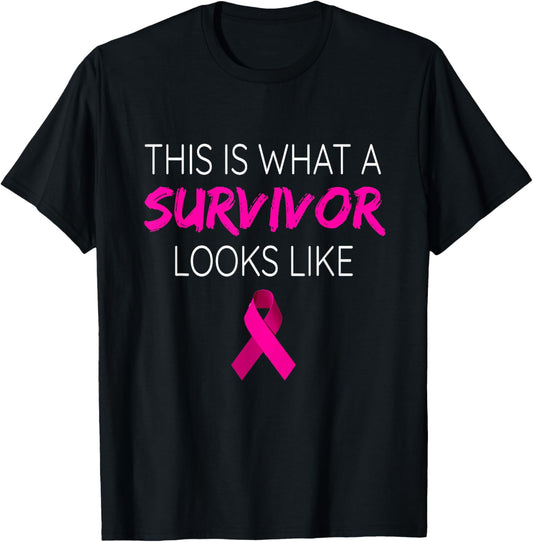 Breast Cancer Awareness Shirt Survivor Pink Ribbon Gifts Tee T-Shirt