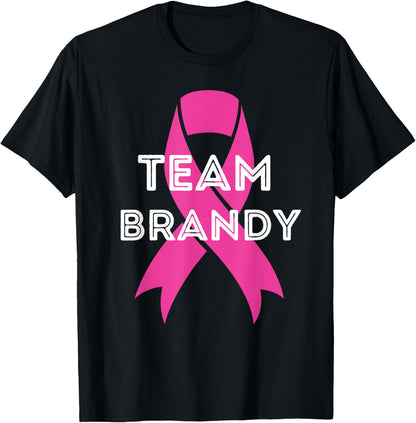 Team Brandy Personalized Breast Cancer Awareness shirt T-Shirt