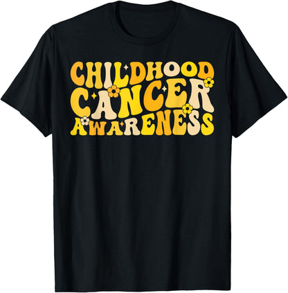 Childhood Cancer Awareness Rainbow Awareness Ribbon T-Shirt