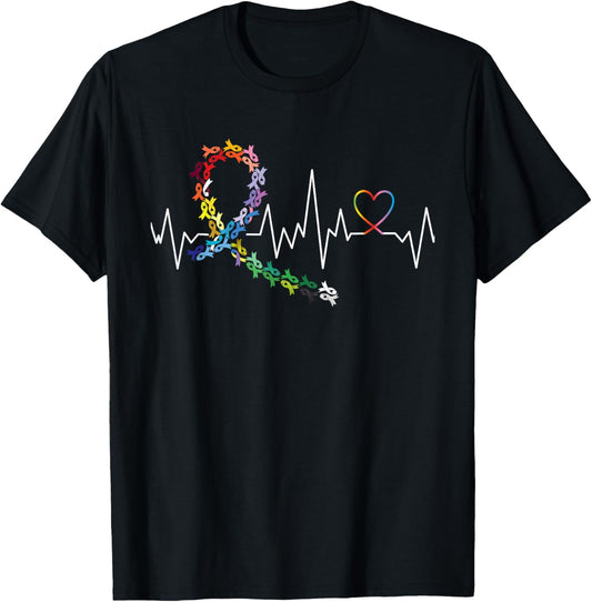 All Cancer Matters Awareness Day Heartbeat T-Shirt