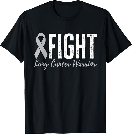 Lung Cancer Fighter Fight Lung Cancer Warrior T-Shirt