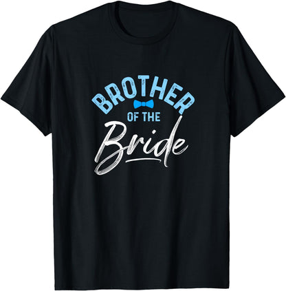 Brother Of The Bride Calligraphy T-shirt for Wedding Party T-Shirt