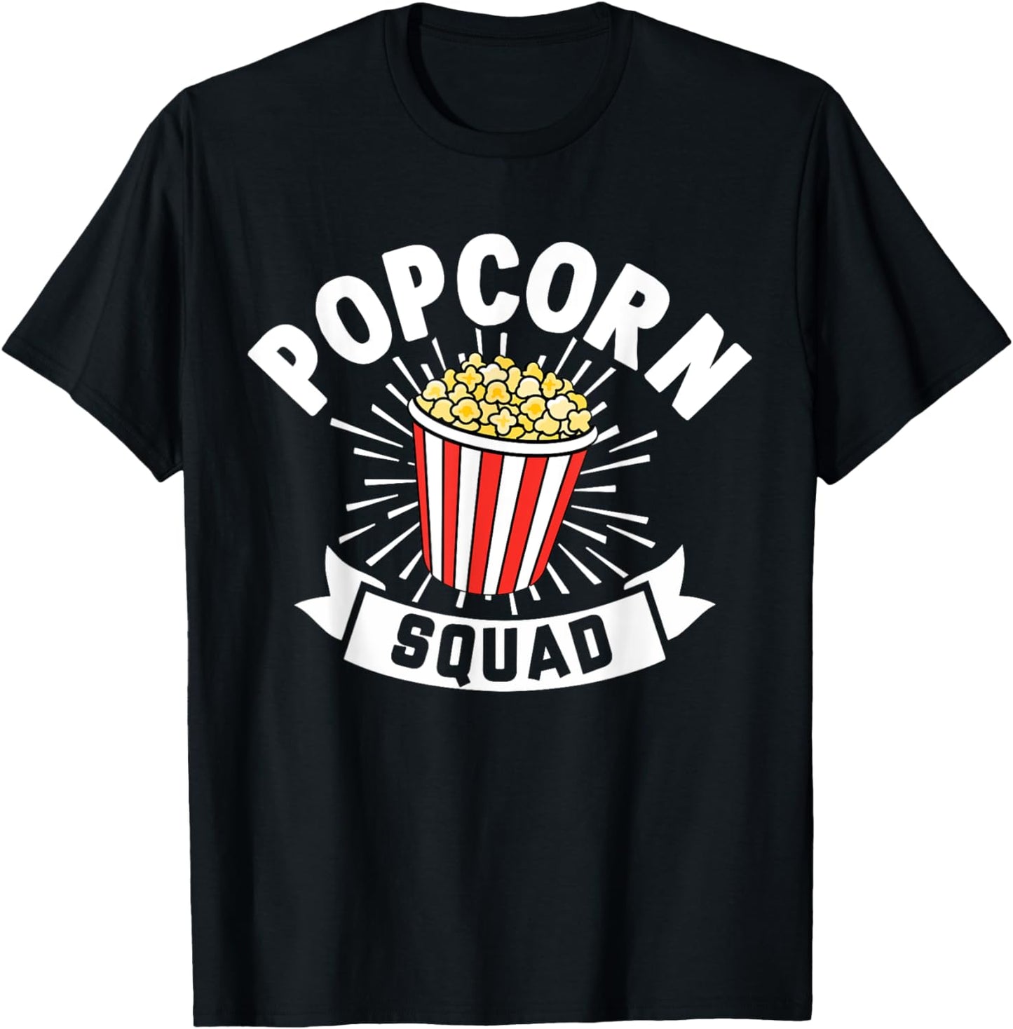 Popcorn Squad Funny Matching For Girls Cinema Movie Night T-Shirt