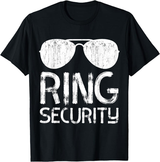 Ring Security Ring Bearer Boys Wedding Party T-Shirt