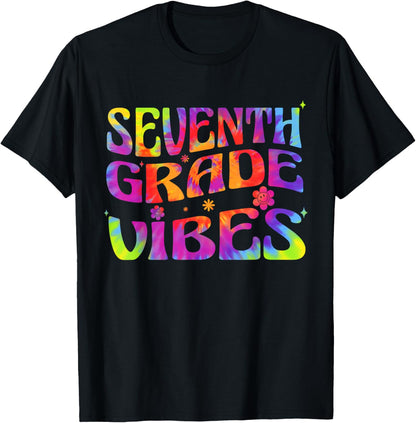 Seventh Grade Vibes 7th Grade Team Retro 1st Day of School T-Shirt