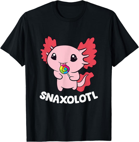 Axolotl Sweets Lollipop Snaxolotl Kawaii Axolotl T-Shirt