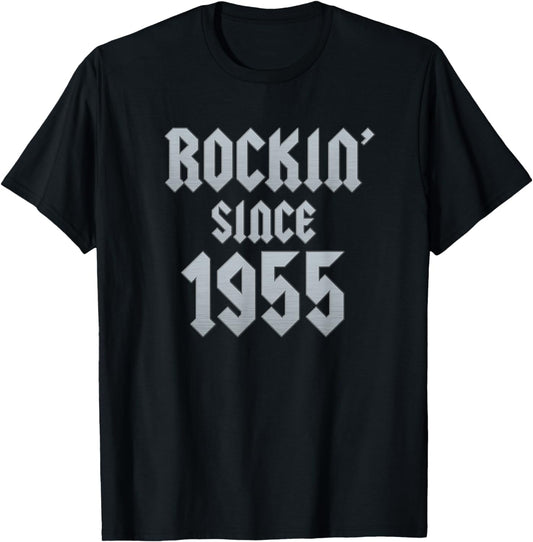 69 Year Old: Classic Rock 1955 69th Birthday T-Shirt